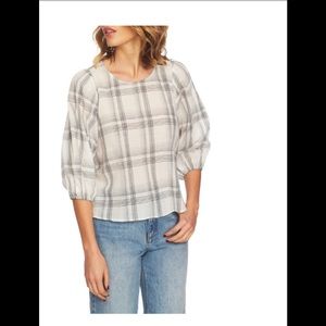 1 State EUC plaid top Size Small